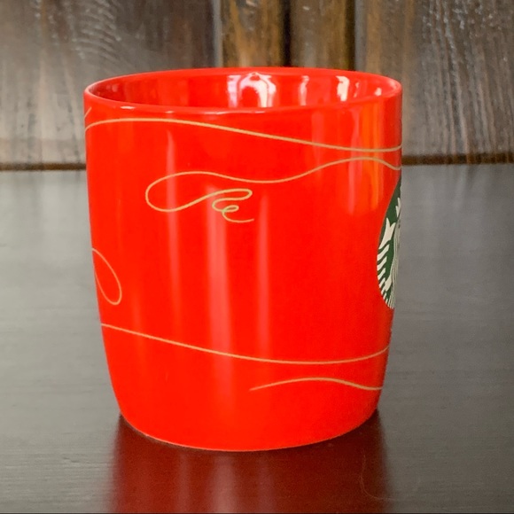 Starbucks 12oz Red & Green Holiday Mug Set 2020 Mermaid Logo with Swirl - Picture 7 of 16